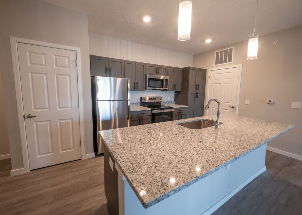 apartments with modern finishes